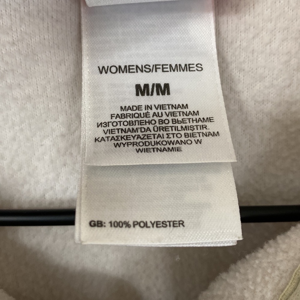 Light cream The North Face fleece pullover - Picture 3 of 4